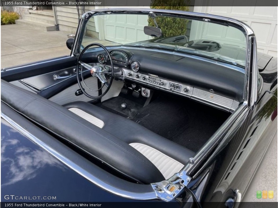 Black/White 1955 Ford Thunderbird Interiors