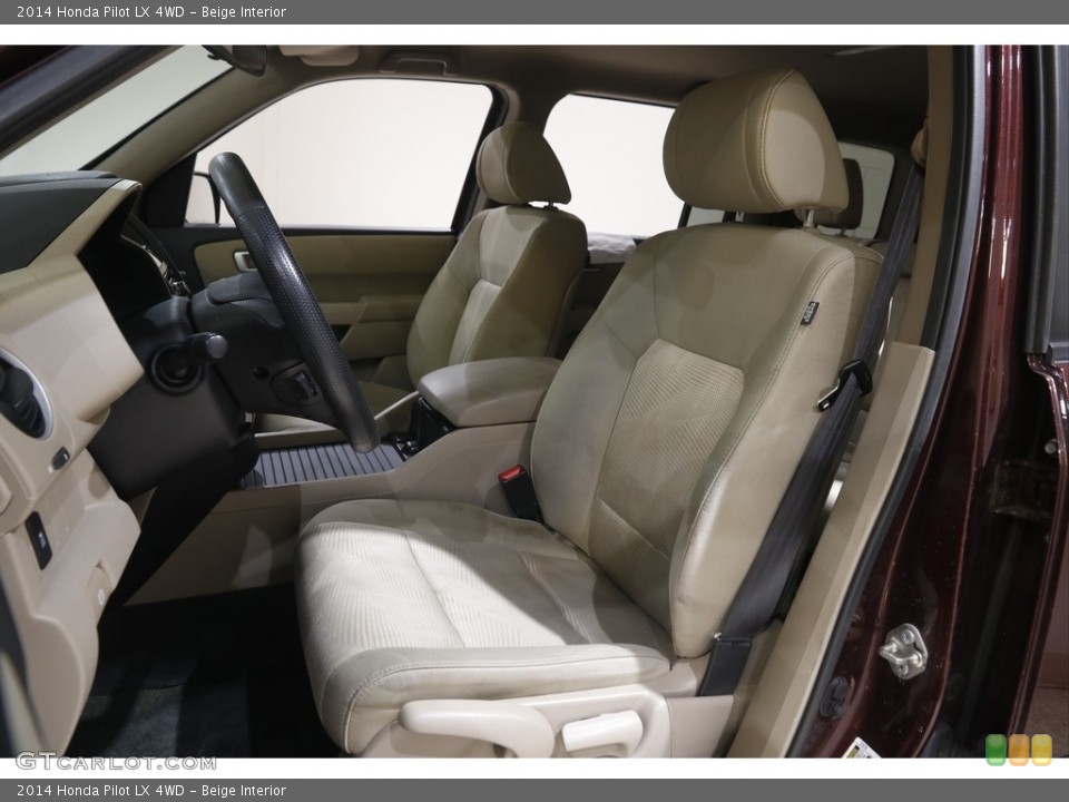 Beige Interior Front Seat for the 2014 Honda Pilot LX 4WD #145051378