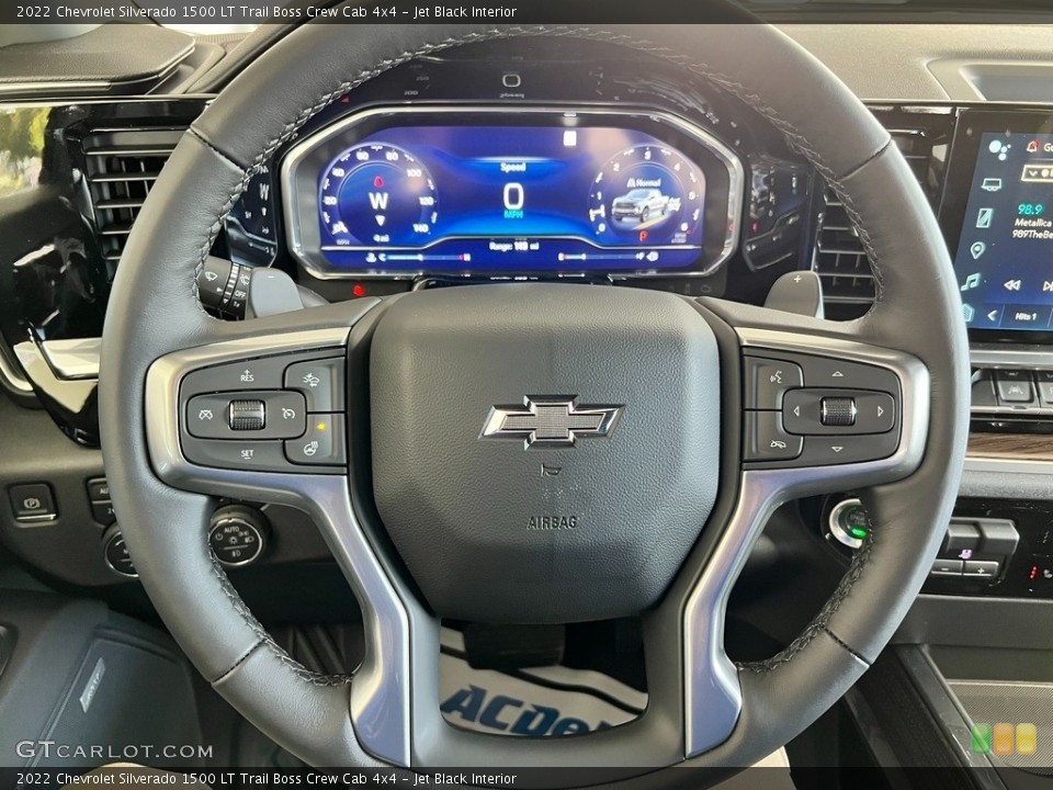 Jet Black Interior Steering Wheel for the 2022 Chevrolet Silverado 1500 LT Trail Boss Crew Cab 4x4 #145051420