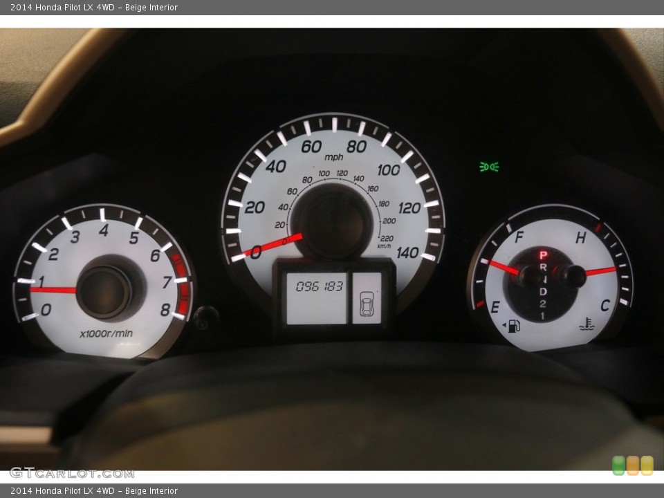 Beige Interior Gauges for the 2014 Honda Pilot LX 4WD #145051447