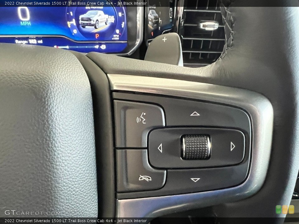 Jet Black Interior Steering Wheel for the 2022 Chevrolet Silverado 1500 LT Trail Boss Crew Cab 4x4 #145051474