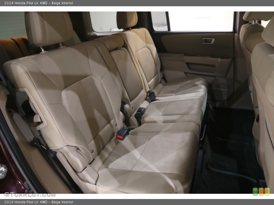 Beige Interior Rear Seat for the 2014 Honda Pilot LX 4WD #145051567