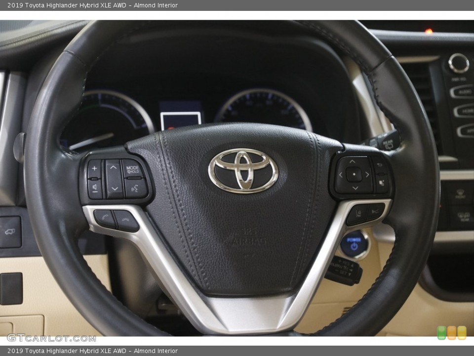 Almond Interior Steering Wheel for the 2019 Toyota Highlander Hybrid XLE AWD #145051822