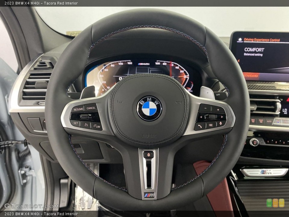 Tacora Red Interior Steering Wheel for the 2023 BMW X4 M40i #145052157