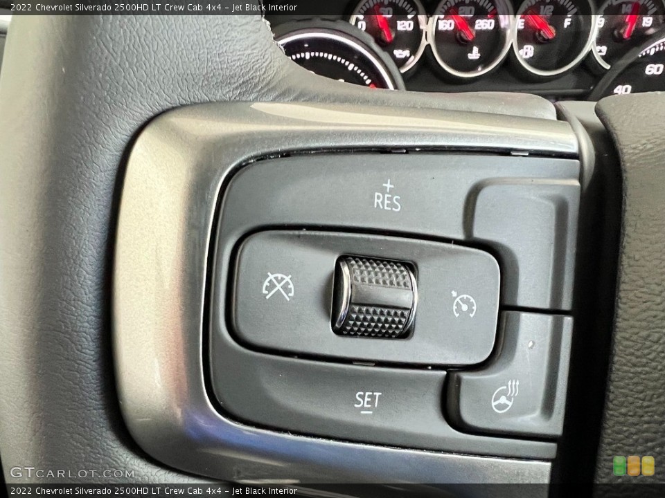 Jet Black Interior Steering Wheel for the 2022 Chevrolet Silverado 2500HD LT Crew Cab 4x4 #145052413
