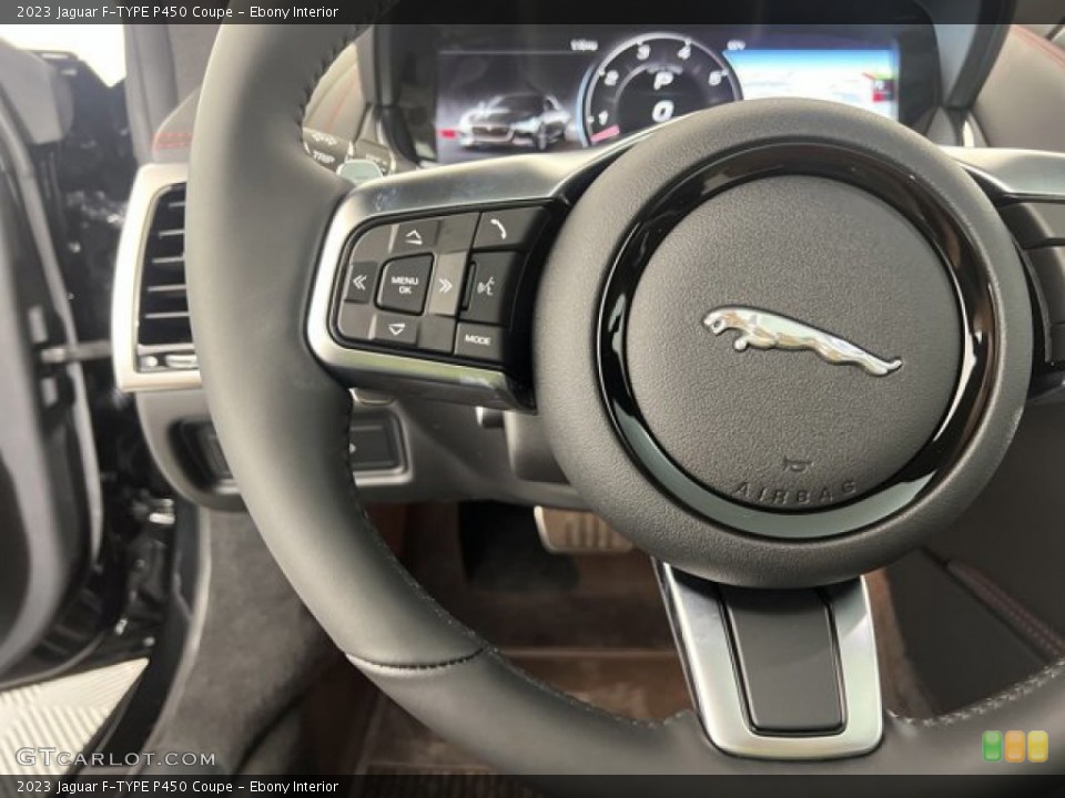 Ebony Interior Steering Wheel for the 2023 Jaguar F-TYPE P450 Coupe #145053670