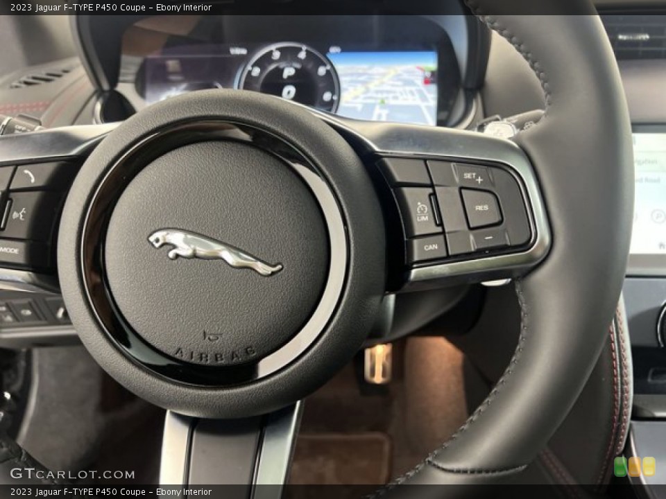 Ebony Interior Steering Wheel for the 2023 Jaguar F-TYPE P450 Coupe #145053682