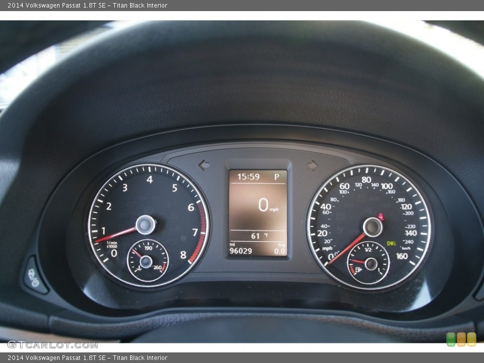 Titan Black Interior Gauges for the 2014 Volkswagen Passat 1.8T SE #145054519