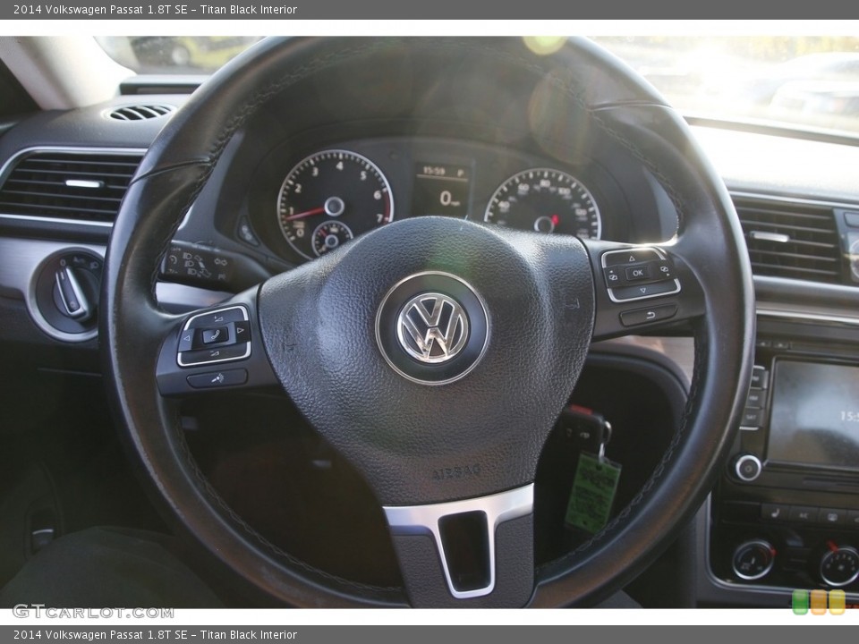 Titan Black Interior Steering Wheel for the 2014 Volkswagen Passat 1.8T SE #145054531