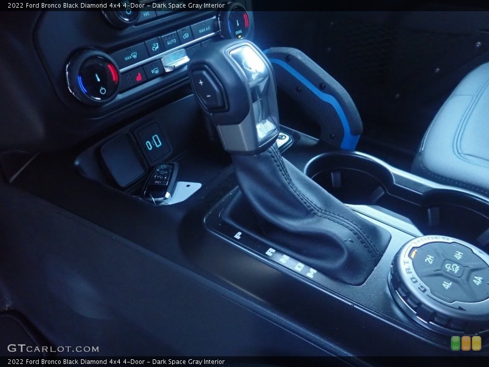 Dark Space Gray Interior Transmission for the 2022 Ford Bronco Black Diamond 4x4 4-Door #145055152