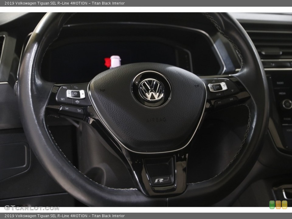 Titan Black Interior Steering Wheel for the 2019 Volkswagen Tiguan SEL R-Line 4MOTION #145056394