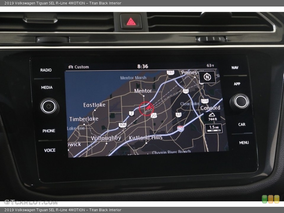 Titan Black Interior Navigation for the 2019 Volkswagen Tiguan SEL R-Line 4MOTION #145056499