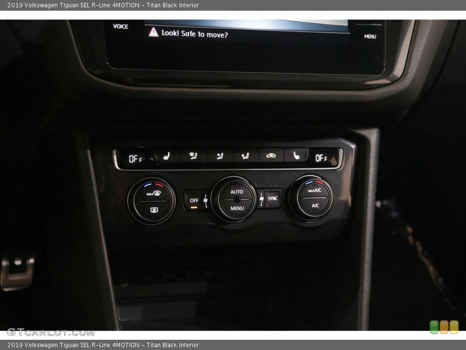 Titan Black Interior Controls for the 2019 Volkswagen Tiguan SEL R-Line 4MOTION #145056538