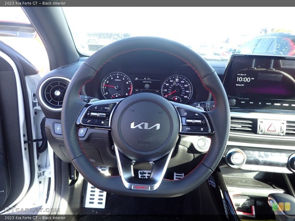 Black Interior Steering Wheel for the 2023 Kia Forte GT #145058917