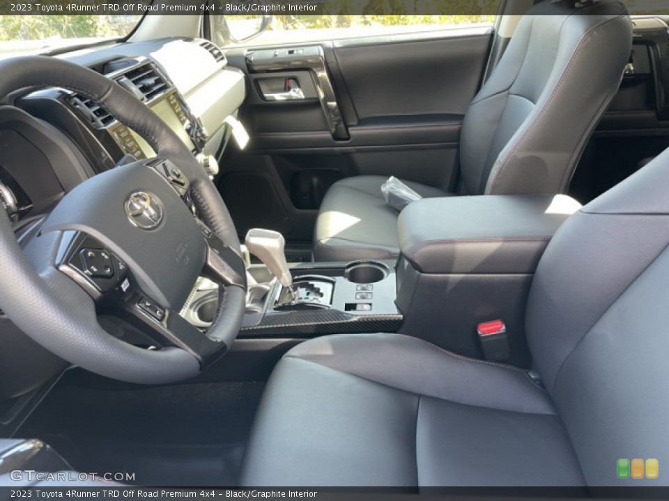 Black/Graphite Interior Front Seat for the 2023 Toyota 4Runner TRD Off Road Premium 4x4 #145059019