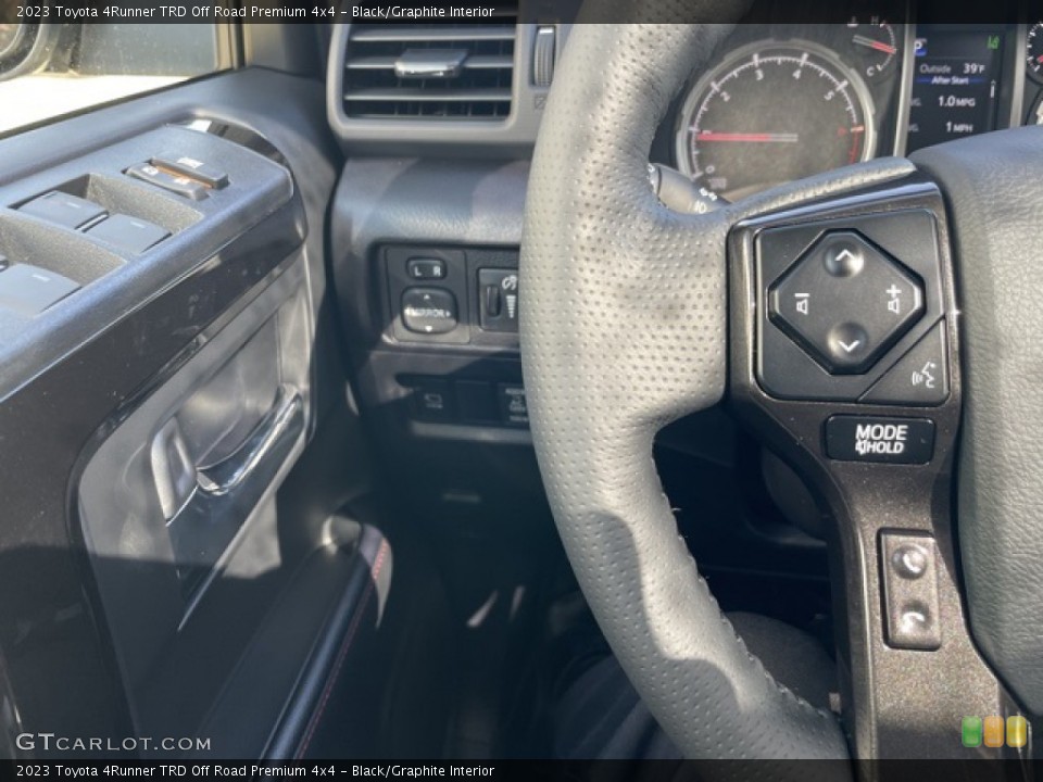 Black/Graphite Interior Steering Wheel for the 2023 Toyota 4Runner TRD Off Road Premium 4x4 #145059325