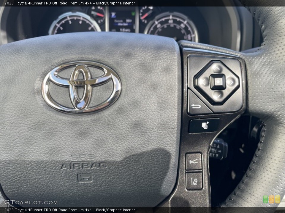 Black/Graphite Interior Steering Wheel for the 2023 Toyota 4Runner TRD Off Road Premium 4x4 #145059349