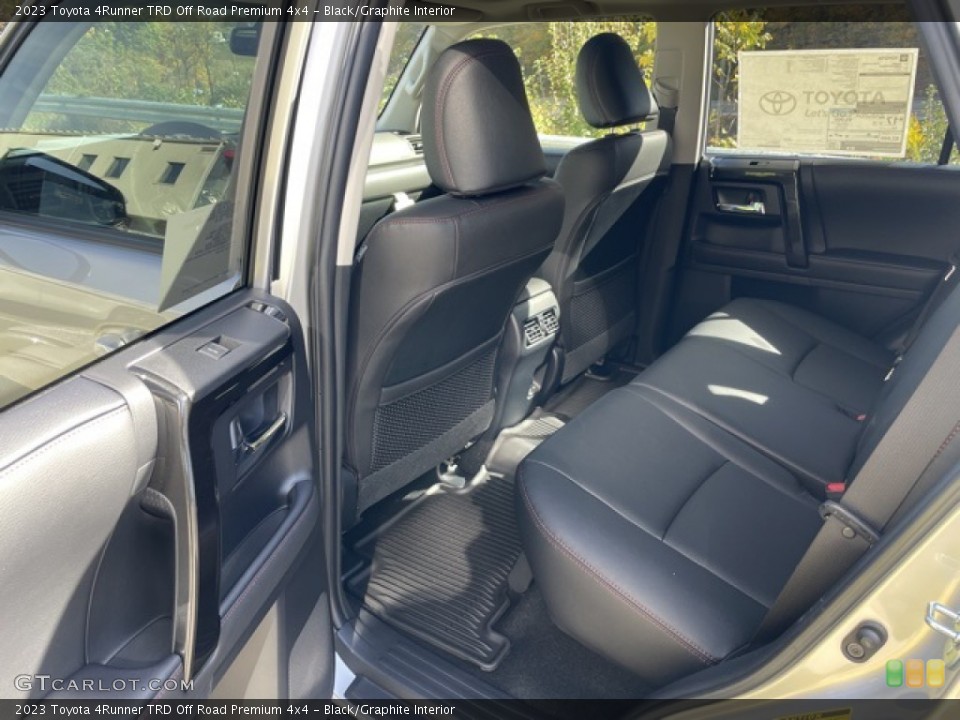 Black/Graphite Interior Rear Seat for the 2023 Toyota 4Runner TRD Off Road Premium 4x4 #145059409