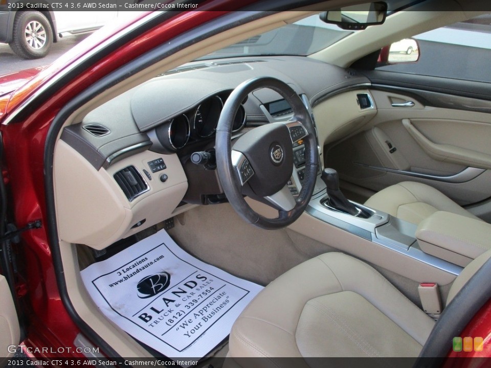 Cashmere/Cocoa Interior Front Seat for the 2013 Cadillac CTS 4 3.6 AWD Sedan #145061707