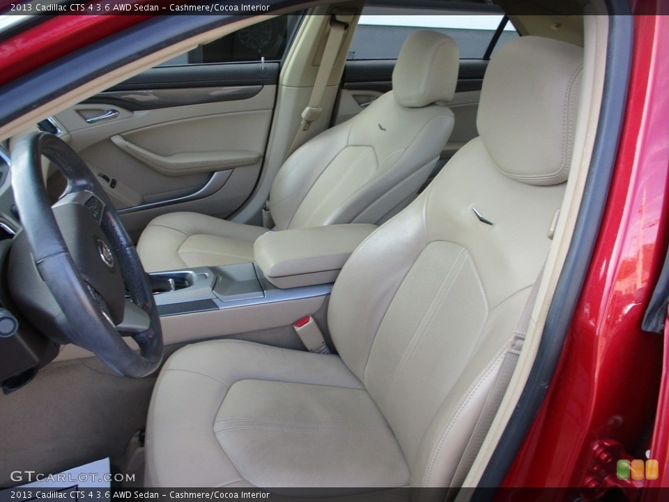 Cashmere/Cocoa Interior Front Seat for the 2013 Cadillac CTS 4 3.6 AWD Sedan #145061716