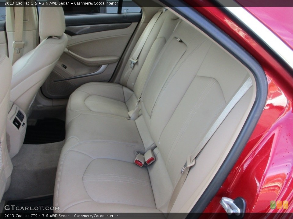 Cashmere/Cocoa Interior Rear Seat for the 2013 Cadillac CTS 4 3.6 AWD Sedan #145061725