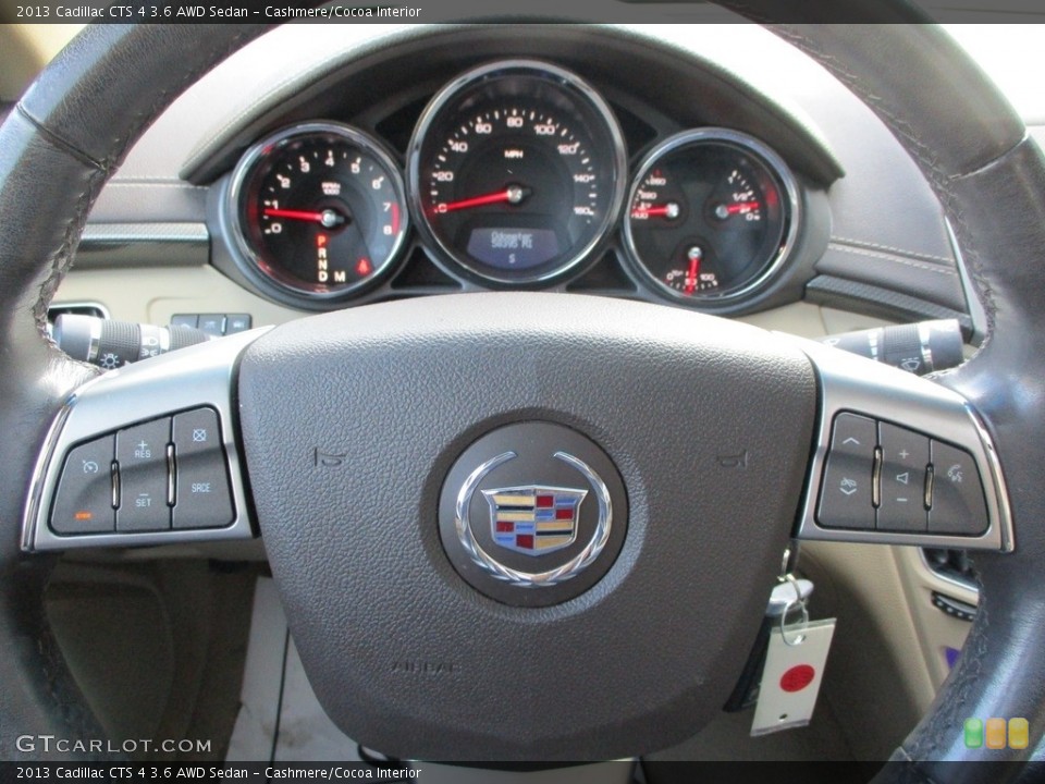 Cashmere/Cocoa Interior Steering Wheel for the 2013 Cadillac CTS 4 3.6 AWD Sedan #145061779