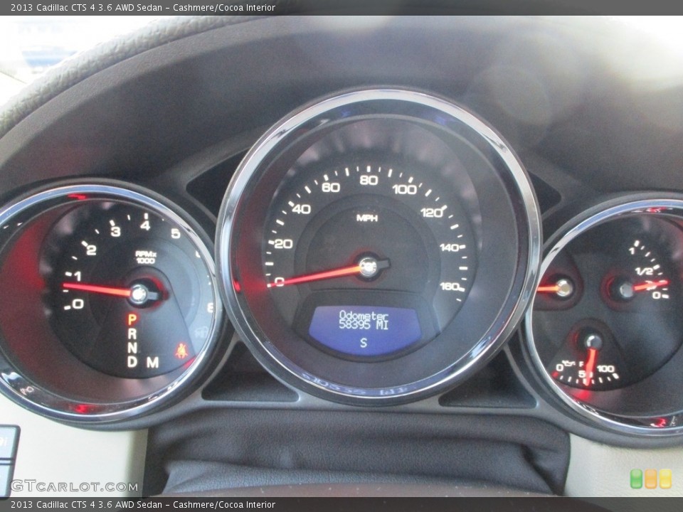 Cashmere/Cocoa Interior Gauges for the 2013 Cadillac CTS 4 3.6 AWD Sedan #145061788
