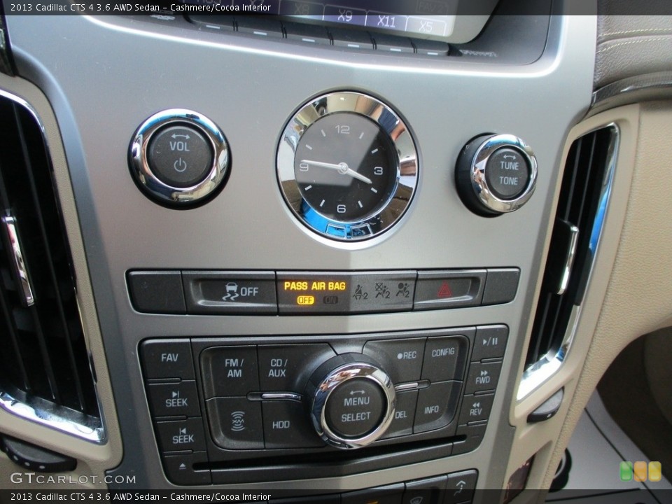 Cashmere/Cocoa Interior Controls for the 2013 Cadillac CTS 4 3.6 AWD Sedan #145061821