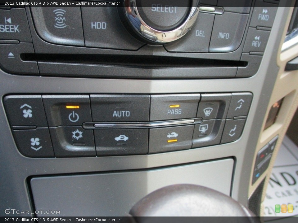 Cashmere/Cocoa Interior Controls for the 2013 Cadillac CTS 4 3.6 AWD Sedan #145061833