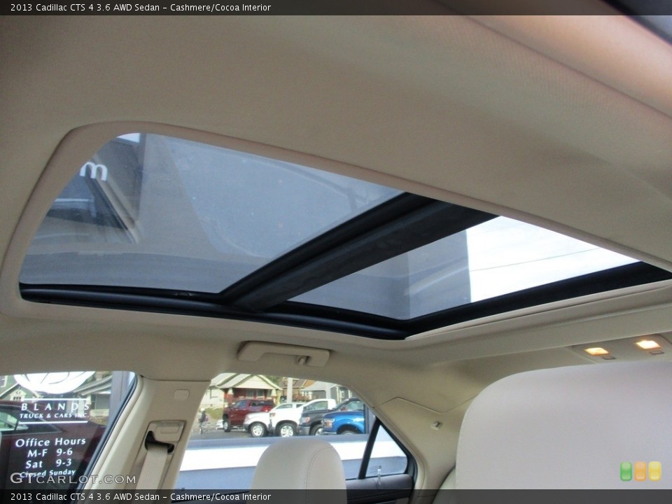 Cashmere/Cocoa Interior Sunroof for the 2013 Cadillac CTS 4 3.6 AWD Sedan #145061893