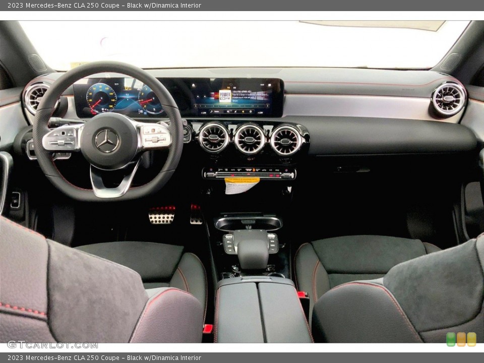 Black w/Dinamica Interior Dashboard for the 2023 Mercedes-Benz CLA 250 Coupe #145062827