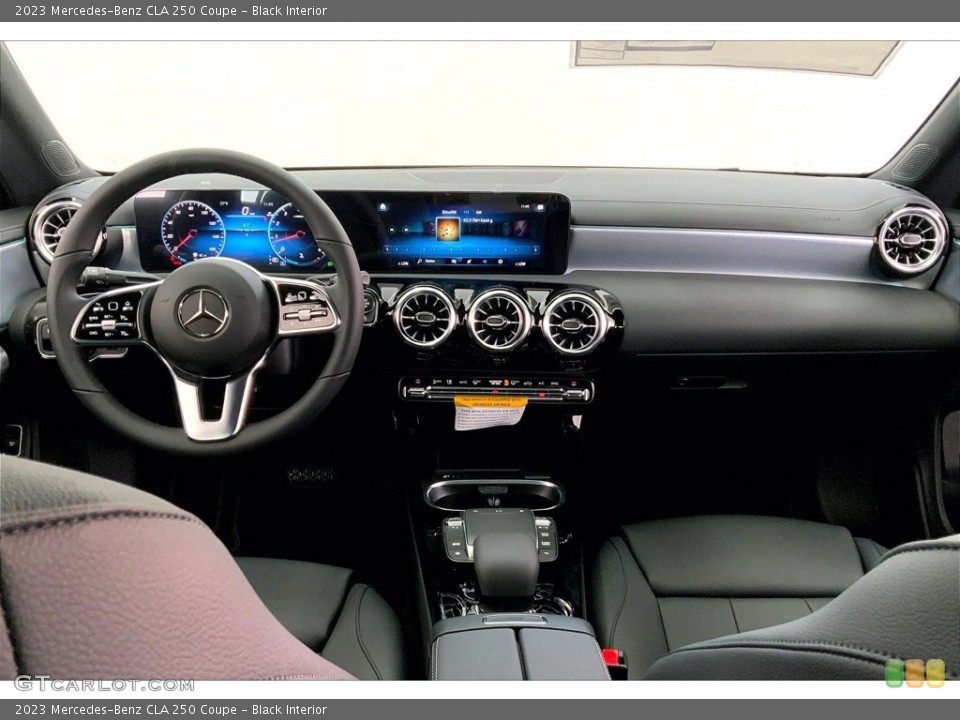 Black Interior Dashboard for the 2023 Mercedes-Benz CLA 250 Coupe #145063367
