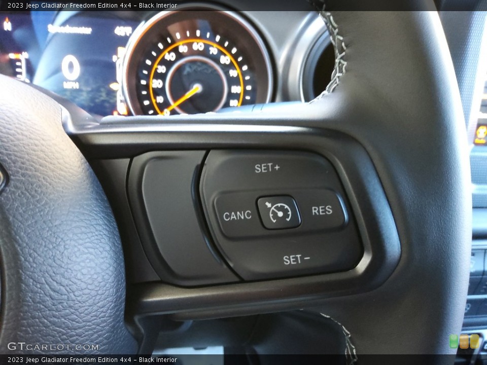 Black Interior Steering Wheel for the 2023 Jeep Gladiator Freedom Edition 4x4 #145068979
