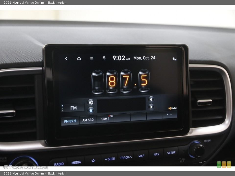 Black Interior Navigation for the 2021 Hyundai Venue Denim #145069192