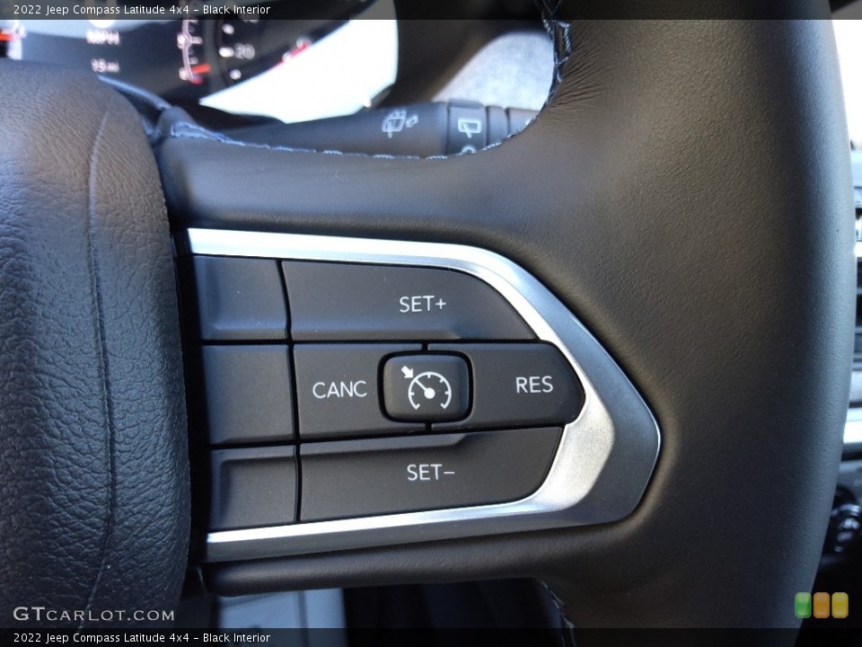 Black Interior Steering Wheel for the 2022 Jeep Compass Latitude 4x4 #145069582