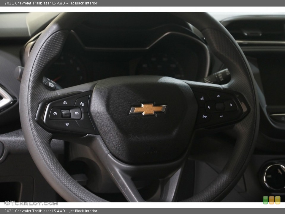 Jet Black Interior Steering Wheel for the 2021 Chevrolet Trailblazer LS AWD #145070581