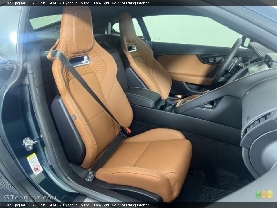 Tan/Light Oyster Stitching Interior Photo for the 2023 Jaguar F-TYPE P450 AWD R-Dynamic Coupe #145072757