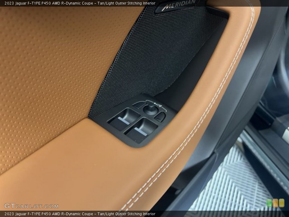 Tan/Light Oyster Stitching Interior Door Panel for the 2023 Jaguar F-TYPE P450 AWD R-Dynamic Coupe #145072961