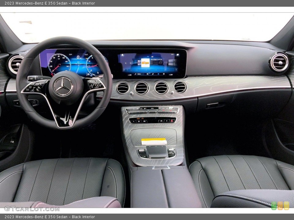 Black Interior Dashboard for the 2023 Mercedes-Benz E 350 Sedan #145073156