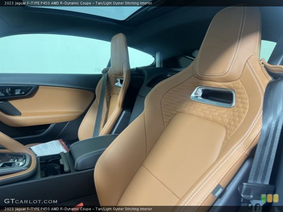 Tan/Light Oyster Stitching Interior Front Seat for the 2023 Jaguar F-TYPE P450 AWD R-Dynamic Coupe #145073171