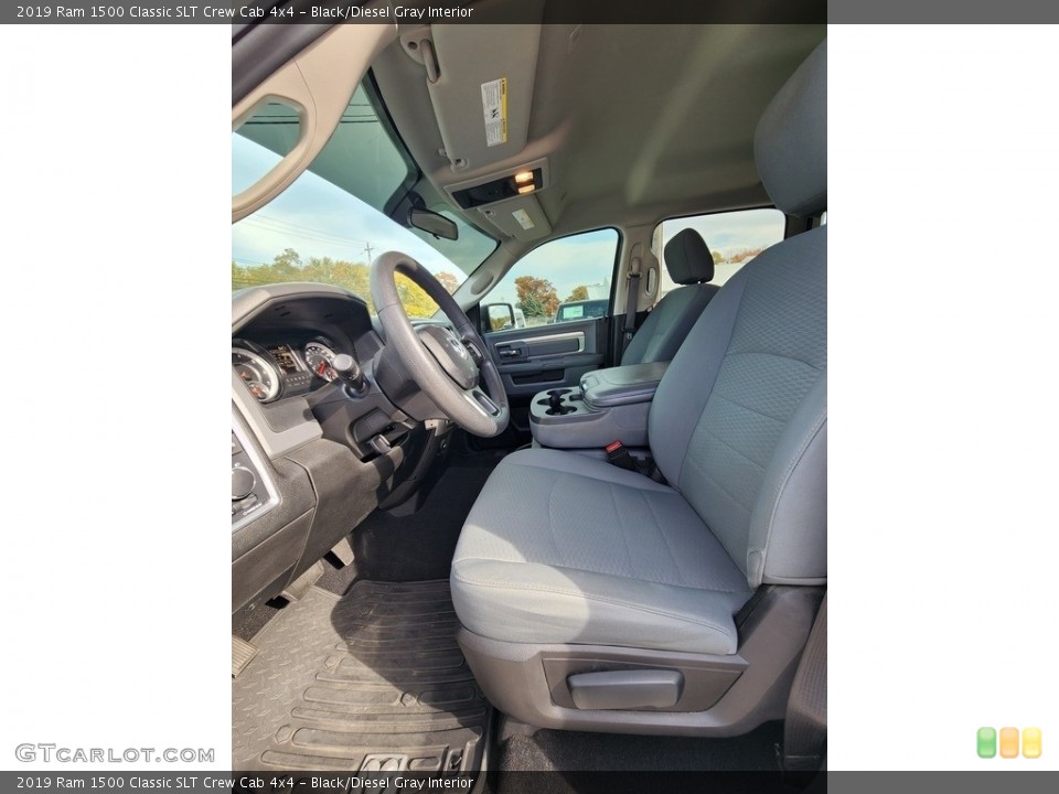 Black/Diesel Gray Interior Photo for the 2019 Ram 1500 Classic SLT Crew Cab 4x4 #145073177