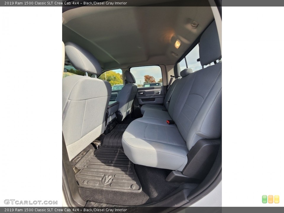 Black/Diesel Gray Interior Rear Seat for the 2019 Ram 1500 Classic SLT Crew Cab 4x4 #145073201