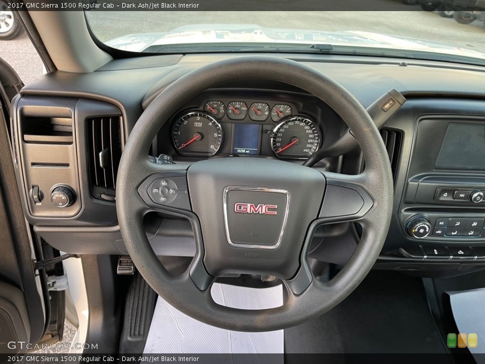 Dark Ash/Jet Black Interior Steering Wheel for the 2017 GMC Sierra 1500 Regular Cab #145073468