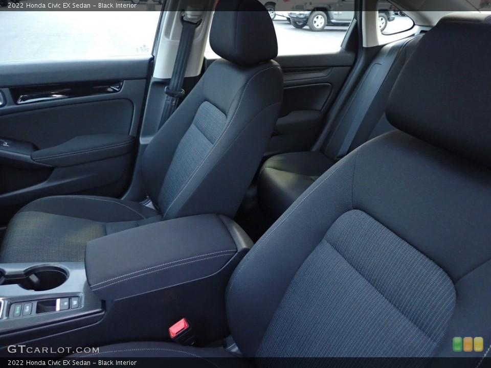 Black Interior Front Seat for the 2022 Honda Civic EX Sedan #145074407