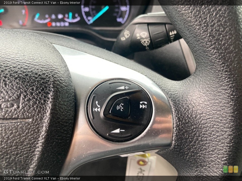 Ebony Interior Steering Wheel for the 2019 Ford Transit Connect XLT Van #145074557