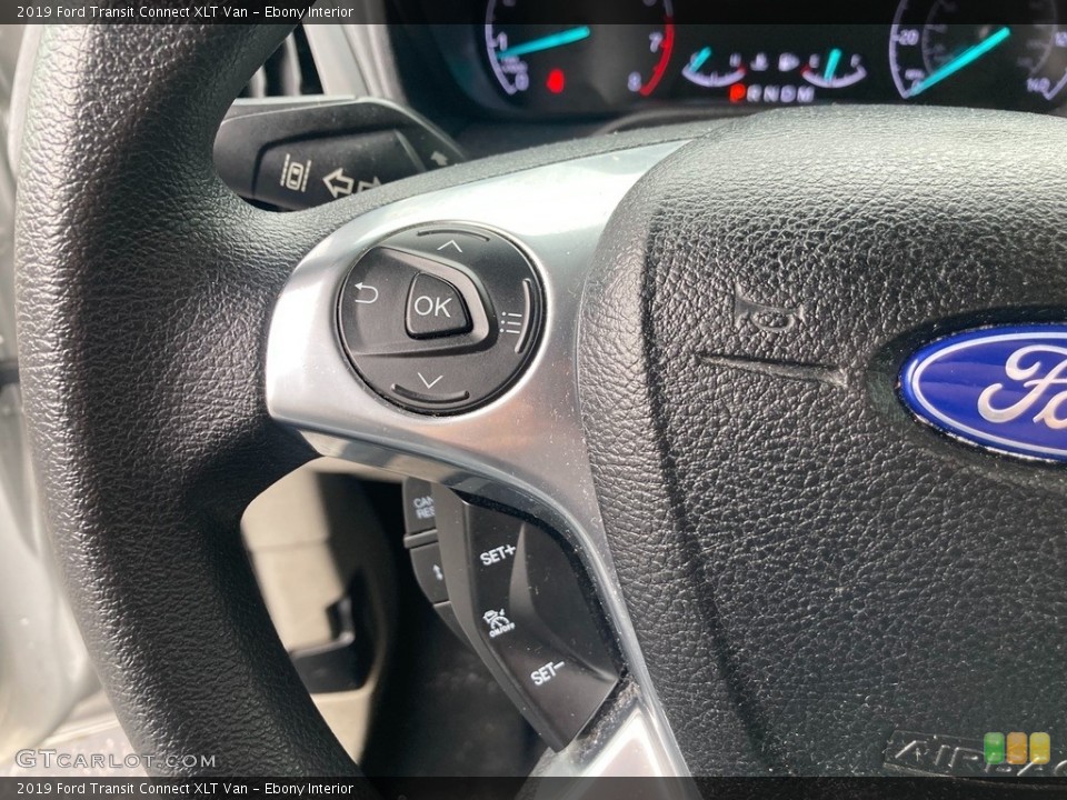 Ebony Interior Steering Wheel for the 2019 Ford Transit Connect XLT Van #145074581