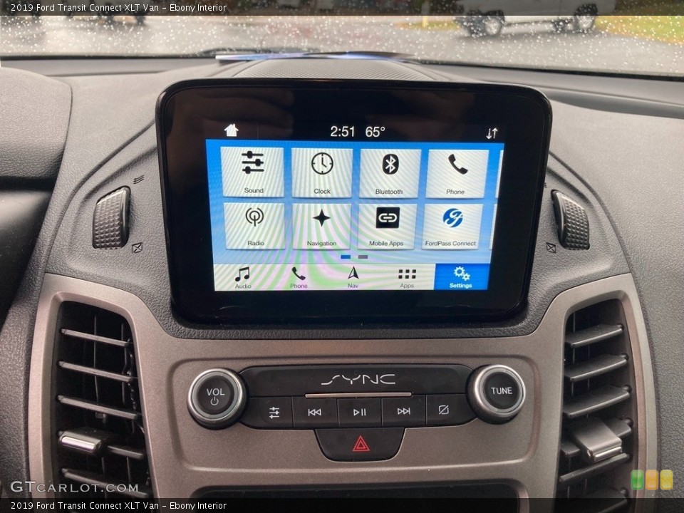 Ebony Interior Controls for the 2019 Ford Transit Connect XLT Van #145074623