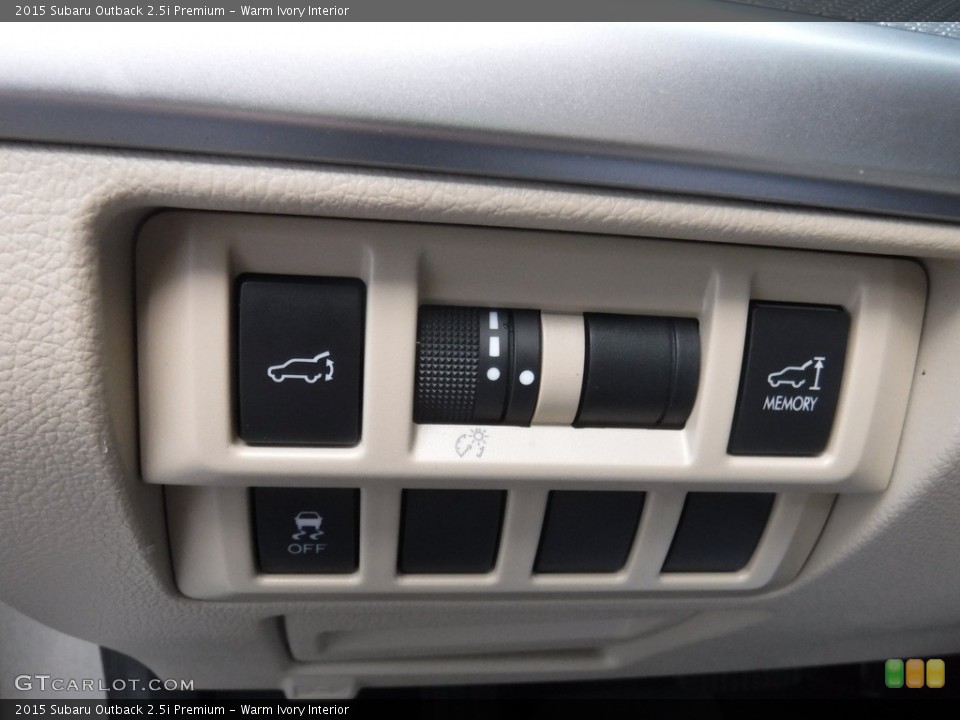 Warm Ivory Interior Controls for the 2015 Subaru Outback 2.5i Premium #145074854
