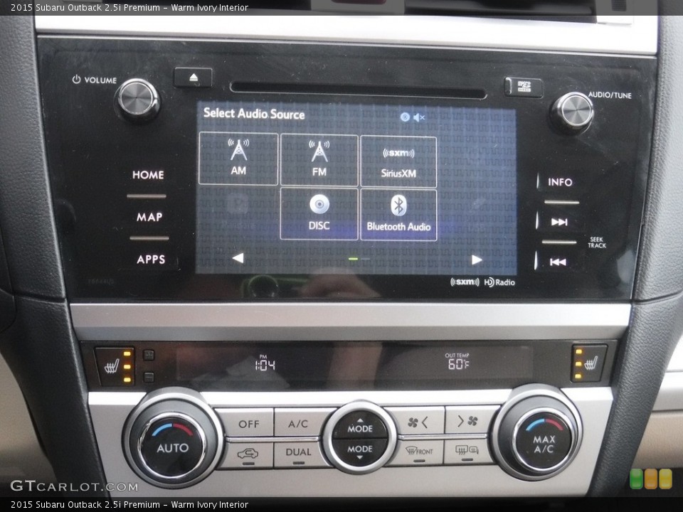 Warm Ivory Interior Controls for the 2015 Subaru Outback 2.5i Premium #145074974