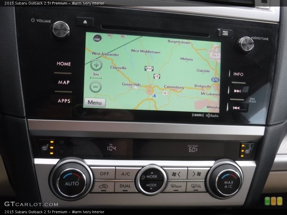 Warm Ivory Interior Navigation for the 2015 Subaru Outback 2.5i Premium #145074995